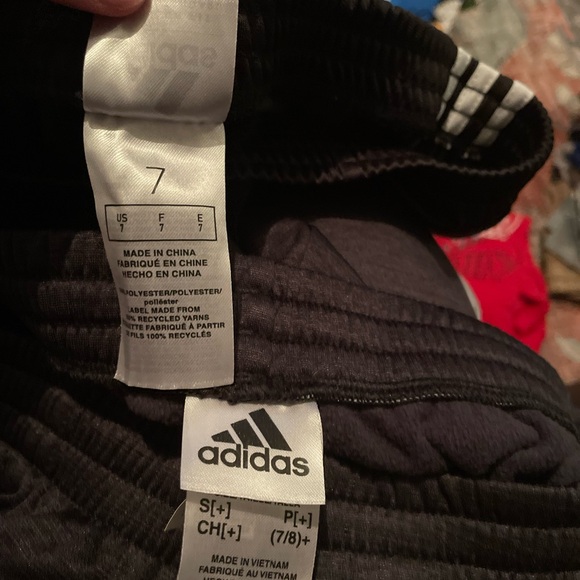 Adidas and Reebok boys size 7 track pants/ joggers - Picture 3 of 4